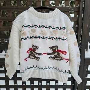 Vintage Knit Teddy Sweater